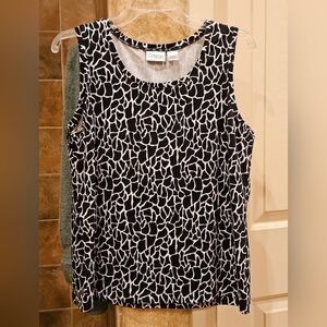 Zenergy by Chico's Sleeveless Animal Print Tank